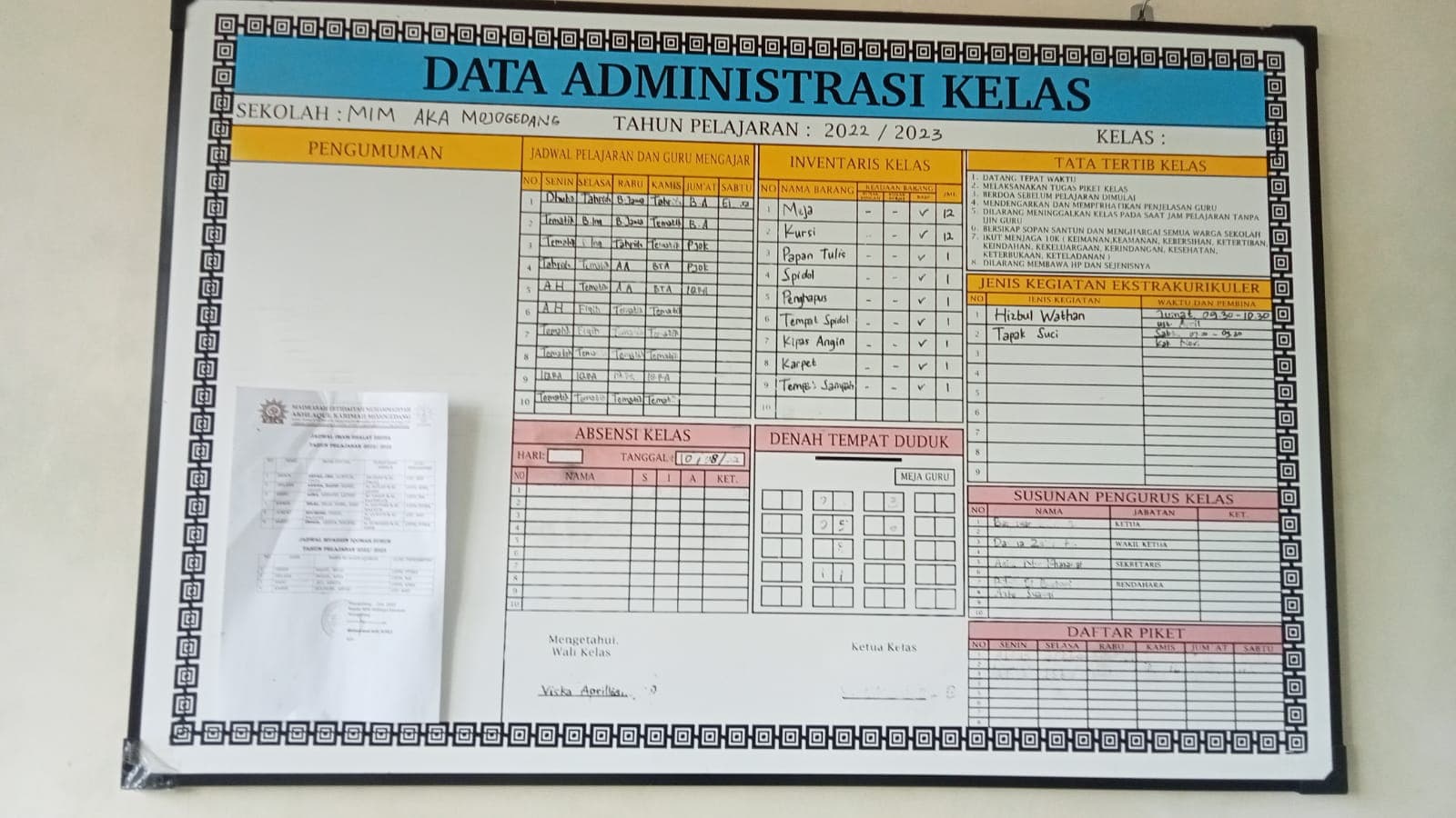 Papan Tulis Custom